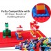 Building Bricks 1020 Pieces 1000 Basic Building Block in 10 Classic Colors 17 Fun Shapes include Wheels Door Window Storage Box with Bulk Block and Base Plate Compatible Construction Toy 1020 Pieces B07CQJ16TG